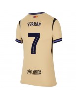 Barcelona Ferran Torres #7 Venkovní Dres pro Dámské 2025-26 Krátký Rukáv